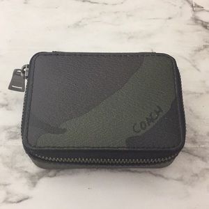 Coach leather zip bag